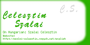 celesztin szalai business card